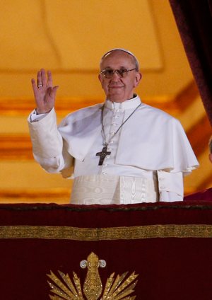 Argentine Cardinal Jorge Mario Bergoglio, 76 was elected the 266th pope and took the name Francis. CNS photo/Paul Haring