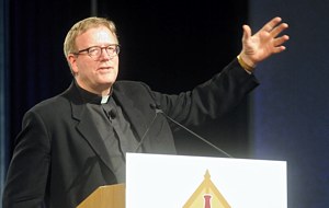 Father Robert Barron, founder of the Word on Fire global ministry and one of two plenary session speakers, offered recommendations for the New Evangelization. (Dianne Towalski/The Catholic Spirit)