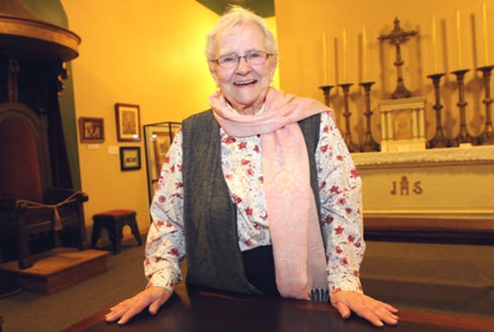 Celeste Raspanti, cathedral archivist, is the centennial’s chairwoman. Dave Hrbacek/ The Catholic Spirit