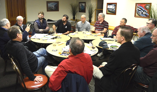 Catholic men discuss mainly classics during a mentally meeting of the Misfits men's book club in Stillwater, MN. Bob Zyskowski/The Catholic Spirit