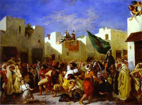 The Fanatics of Tangier, by Ferdinand Delacroix, 1837-38