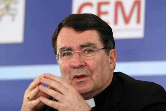 Archbishop Christophe Pierre, apostolic nuncio to Mexico since 2007, has been appointed the new apostolic nuncio to the United States. Archbishop Pierre is pictured during a press conference regarding the visit of Pope Benedict XVI in Leon, Mexico, in this March 19, 2012, file photo. CNS photo/Mario Armas, Reuters