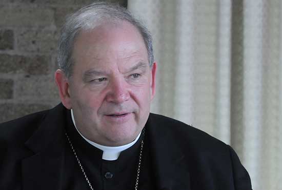 Archbishop Bernard Hebda sits down for an interview in this April 2016 file photo. Dianne Towalski/For The Catholic Spirit