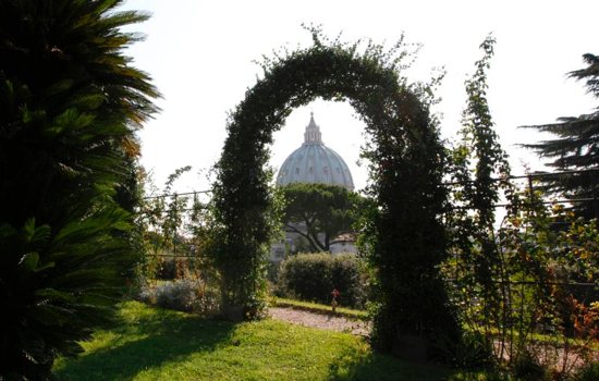 A section of the Vatican Gardens is pictured in this Sept. 15, 2011, file photo. The Vatican Gardens have evolved over the centuries from wild fields and vineyards to formal manicured plots. CNS photo/Paul Haring
