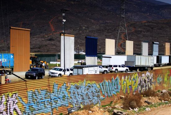 Border wall prototypes
