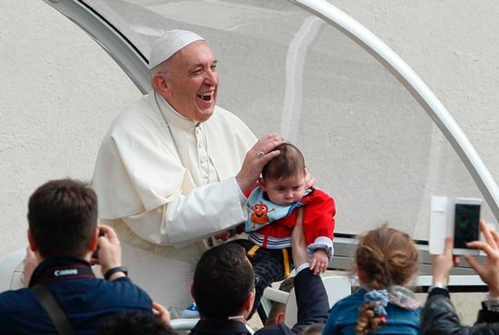 Pope Francis talks about naming a child at baptism