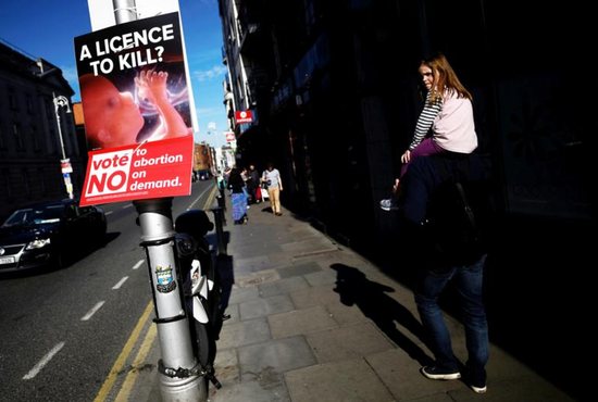 Ireland abortion referendum sign