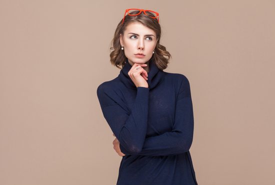 Pondering woman