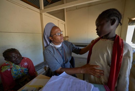 Catholic clinic in Kauda, a village in the Nuba Mountains of Sudan