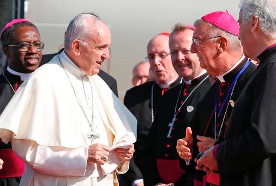 The pope is attending the World Meeting of Families in Dublin and is scheduled to meet with survivors of clerical sexual abuse.