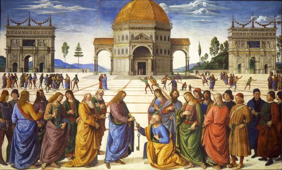 Jesus Handing the Keys to Peter