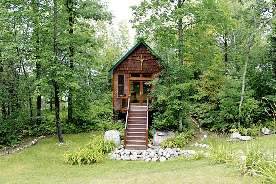 The grounds also include a chapel.