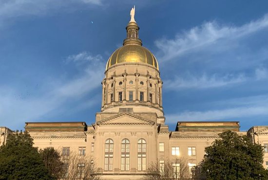 The Georgia State Capitol building is seen in Atlanta Feb. 2, 2019. The Georgia House of Representatives March 29 passed H.B. 481, the "Living Infants Fairness and Equality (LIFE) Act." 