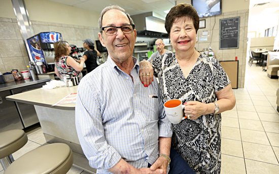 Elliot and Emily Benincasa inside the restaurant they owned for 37 years.