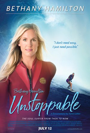 Poster for the documentary, Bethany Hamilton-Unstoppable