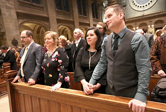 An evening for married couples at the Basilica of St. Mary in Minneapolis.