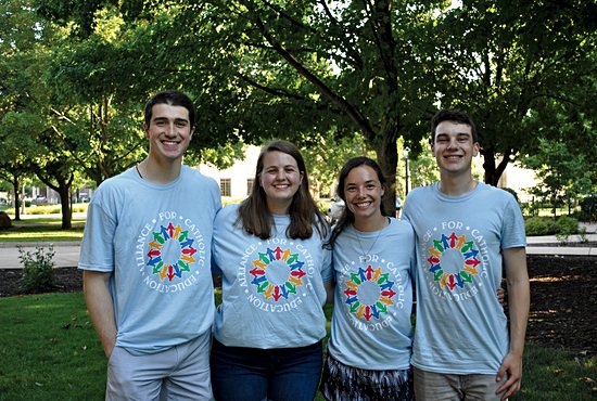 Newly-arrived teachers from the University of Notre Dame