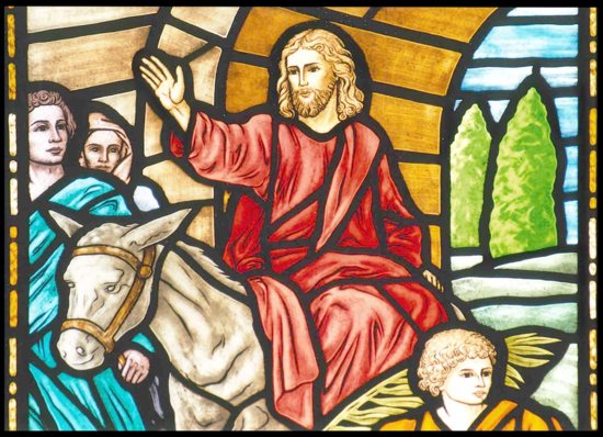 Jesus makes his entry into Jerusalem