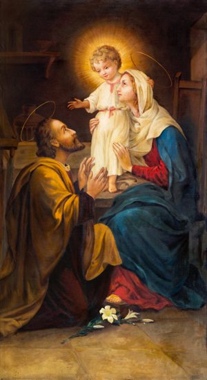 Reggio Emilia - The painting of Flight of Holy Family to Egypt in church Chiesa di Santo Stefano 