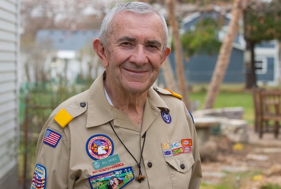 Bill Davies has been involved in Scouting since becoming a den leader in 1984.