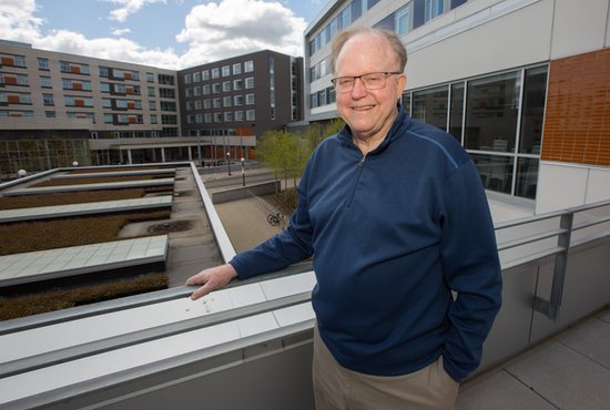Greg Eaton spends lots of time volunteering at Dorothy Day Place in St. Paul, making an effort to connect with those who use its services.