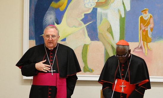 Archbishop Arthur Roche with Cardinal Robert Sarah