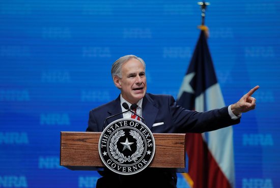 Texas Gov. Greg Abbott speaks in Dallas May 4, 2018. He signed into law a "heartbeat" measure May 19, 2021, that would prohibit abortions as early as six weeks.