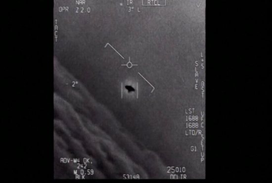 An unexplained aerial phenomenon is seen in this still image from the so-called "Gimbal" video captured by a U.S. Navy fighter pilot off the East Coast of the United States between 2014 and 2015. With the expected release this month of the U.S. Department of Defense's report on unidentified aerial phenomenon, Catholic News Service spoke to three experts on the potential discovery of extraterrestrial life and its theological implications. 
