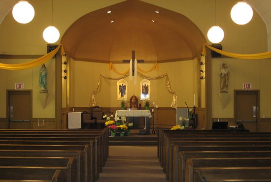 St. Joseph’s “Little Church” on Rockford Road in Plymouth continues to serve the parish 144 years after it was constructed by French-Canadian parishioners. It is one of the parish’s two churches, with a larger, contemporary church in New Hope.