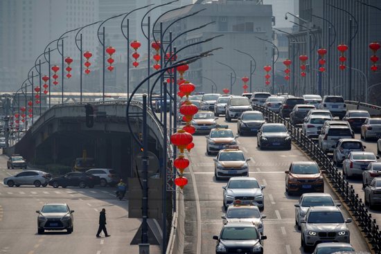 A main street in Wuhan, China, is seen Feb. 8, 2021. A new bishop has been installed in China's Wuhan Diocese, which has not had a bishop since 2007.