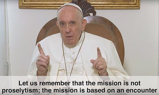 Every Christian is called to be a missionary, Pope Francis said in in the video as the church's mission month begins Oct. 1, 2021. 