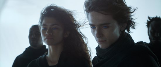 Zendaya and Timothée Chalamet star in a scene from the movie "Dune." The Catholic News Service classification is A-III -- adults. The Motion Picture Association of America rating is PG-13 -- parents strongly cautioned. Some material may be inappropriate for children under 13.