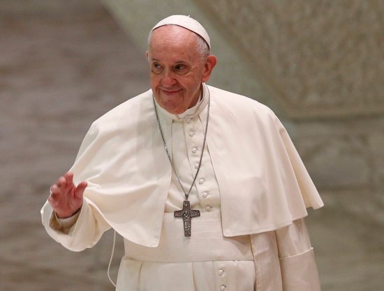 Pope Francis greets the crowd as he arrives for his general audience in the Paul VI hall at the Vatican Sept. 29, 2021. Pope Francis will not be attending the U.N. Climate Change Conference in Glasgow, Scotland, in November; Cardinal Pietro Parolin will head the Vatican delegation.