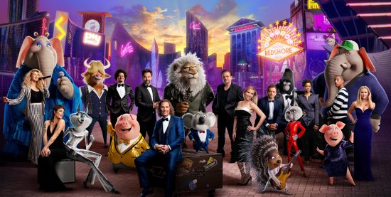 This is an image for the movie "Sing 2." The Catholic News Service classification is A-II -- adults and adolescents. The Motion Picture Association rating is PG -- parental guidance suggested. Some material may not be suitable for children.