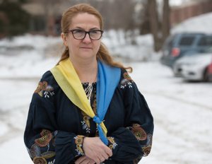 Halyna Shymanska moved to the U.S. with her husband and three children from Ukraine in 2019.