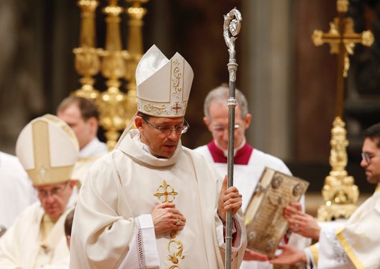Archbishop Waldemar Sommertag, the Vatican ambassador to the Vatican, is pictured in St. Peter's Basilica at the Vatican March 19, 2018. The Vatican called Nicaragua's expulsion of the Vatican ambassador "grave and unjustified" as the rift deepened between the Catholic Church and the government of Nicaraguan President Daniel Ortega.