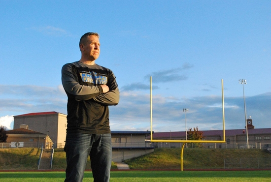 Joe Kennedy, former assistant coach at Bremerton High School outside of Seattle, is seen in this undated photo. In a decision June 27, 2022, the U.S. Supreme Court ruled 6-3 that Kennedy had a constitutional right to pray at the 50-yard line after his team's games.