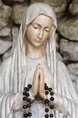 Mary with rosary