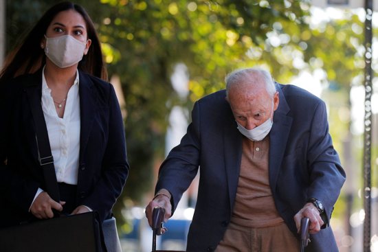 Former Cardinal Theodore E. McCarrick arrives at Dedham District Court in Dedham, Mass., Sept. 3, 2021, after being charged with molesting a 16-year-old boy during a 1974 wedding reception. McCarrick faces new charges of child sexual abuse from a Wisconsin incident that took place in 1977.