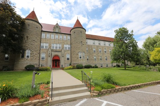 This file photo from 2016 shows Marian Hall, the main building of the former Villa Maria Retreat and Conference Center near Frontenac, which was purchased in 2018 by a St. Paul developer. 