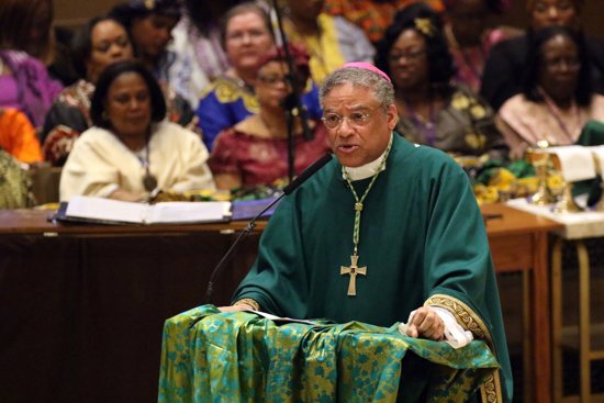 Chicago Auxiliary Bishop Joseph N. Perry, pictured in a file photo, was named chairman of the U.S. Conference of Catholic Bishops' Ad Hoc Committee Against Racism May 10, 2023. Ahead of the U.S. bishops' meeting in Orlando, Fla., June 14-16, Bishop Perry recently spoke with OSV News about his new role.