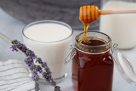 In the Bible, milk and honey represent prosperity in the Promised Land.