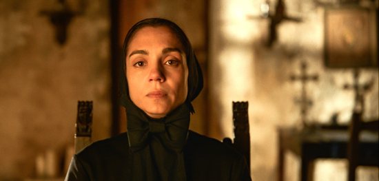 Cristiana Dell’Anna stars in a scene from the movie "Cabrini." The OSV News classification is A-II -- adults and adolescents. The Motion Picture Association rating is PG-13 -- parents strongly cautioned. Some material may be inappropriate for children under 13.
