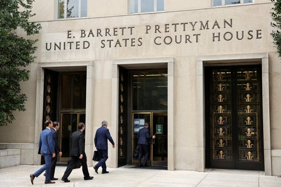 Attorneys arrive at the U.S. District Court for the District of Columbia in Washington in this file photo from Aug. 28, 2023. U.S. District Judge Colleen Kollar-Kotelly on May 14 and 15, 2024, sentenced six more pro-life activists to federal prison terms over a District of Columbia abortion clinic blockade.
