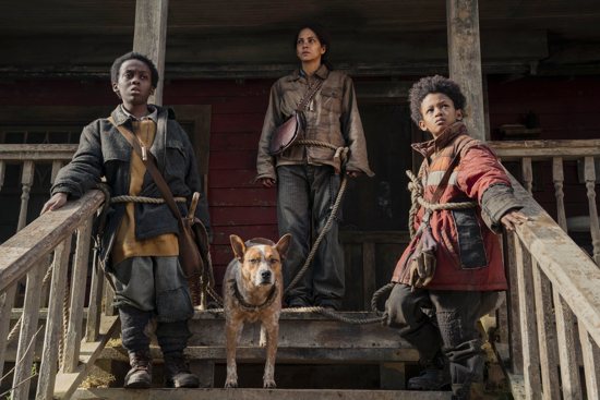 Anthony B. Jenkins, Halle Berry, and Percy Daggs IV star in a scene from the movie "Never Let Go." The OSV News classification is O -- morally offensive. The Motion Picture Association of America rating is R -- restricted. Under 17 requires accompanying parent or adult guardian.