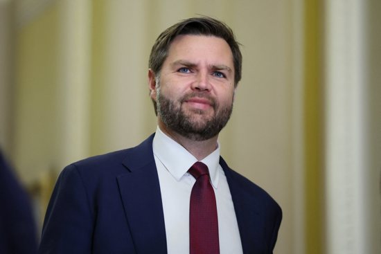 U.S. Vice President-elect JD Vance walks on Capitol Hill on the day U.S. Senate Republicans meet to vote on leadership positions, including Senate Majority (Republican) Leader, for the 119th Congress in Washington, D.C., Nov. 13, 2024. 