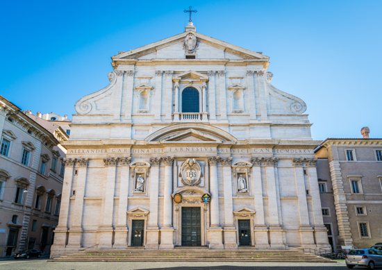 Church of the Gesù in Rome, Italy.
