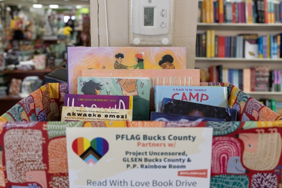 LGBTQ-themed storybooks are pictured in a donation box at the Doylestown Bookshop in Pennsylvania April 7, 2023. The U.S. Supreme Court in Washington April 22, 2025, heard a legal challenge brought against the Montgomery County Public Schools in Maryland by an interfaith group of parents to allow them to opt their children out of classroom instruction pertaining to books containing LGBTQ+ themes, which they object to on religious grounds. 