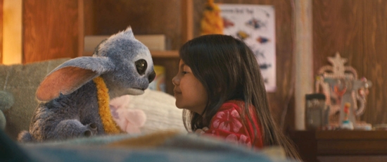 Animated character Stitch, voiced by Chris Sanders, and Maia Kealoha as Lilo are pictured in a scene from the movie "Lilo & Stitch." The OSV News classification is A-II -- adults and adolescents. The Motion Picture Association of America rating is PG -- parental guidance suggested. OSV News photo/Disney.
