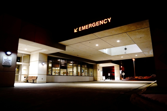 A file photo shows the entrance of an emergency room. The Trump administration announced June 3, 2025, that it would revoke Biden-era guidance to the nation's hospitals that had directed them to perform abortions in emergency circumstances even in states that banned the procedure.